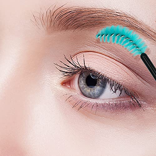 Image of G2PLUS 100PCS Disposable Eyelash Brushes, Adjustable Mascara Wands Makeup Applicator, Lash Spoolies Brushes for Eyelash Extensions and Eyebrows (Multi-colored)
