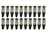 Sewell Direct SW-30101-20 XLR Connector Male, 20 Pack