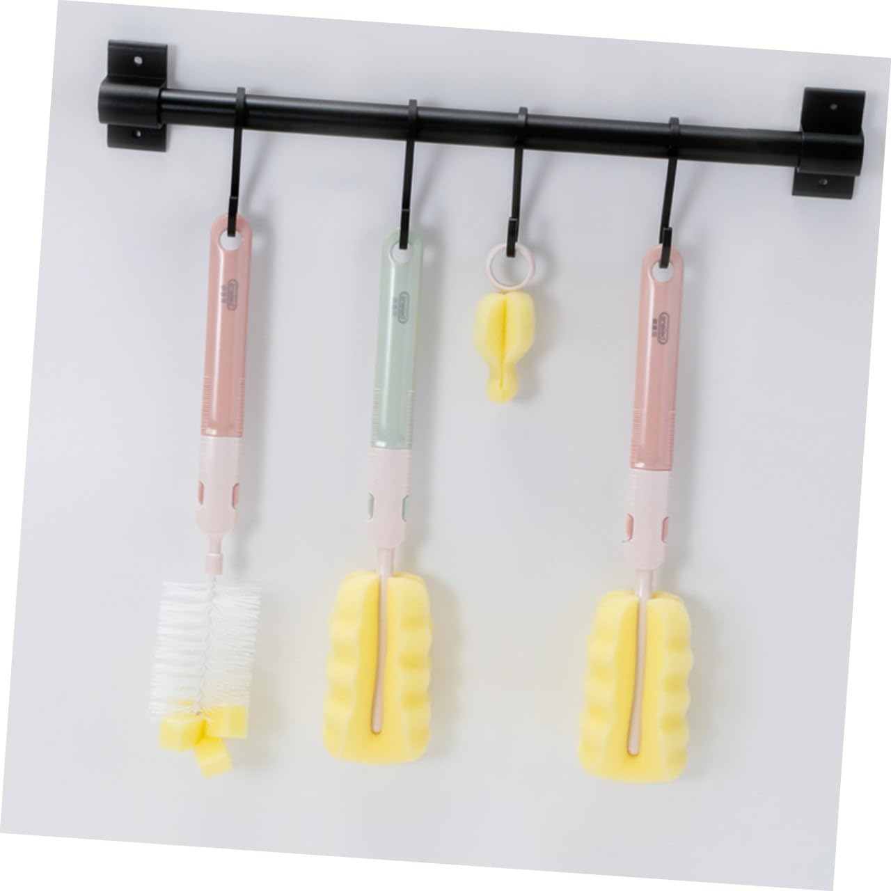 VALICLUD 3sets Spazzole Per Bottiglie e Succhiotti Per Rimuovere Grumi Resistenti e Macchie Colore Rosa