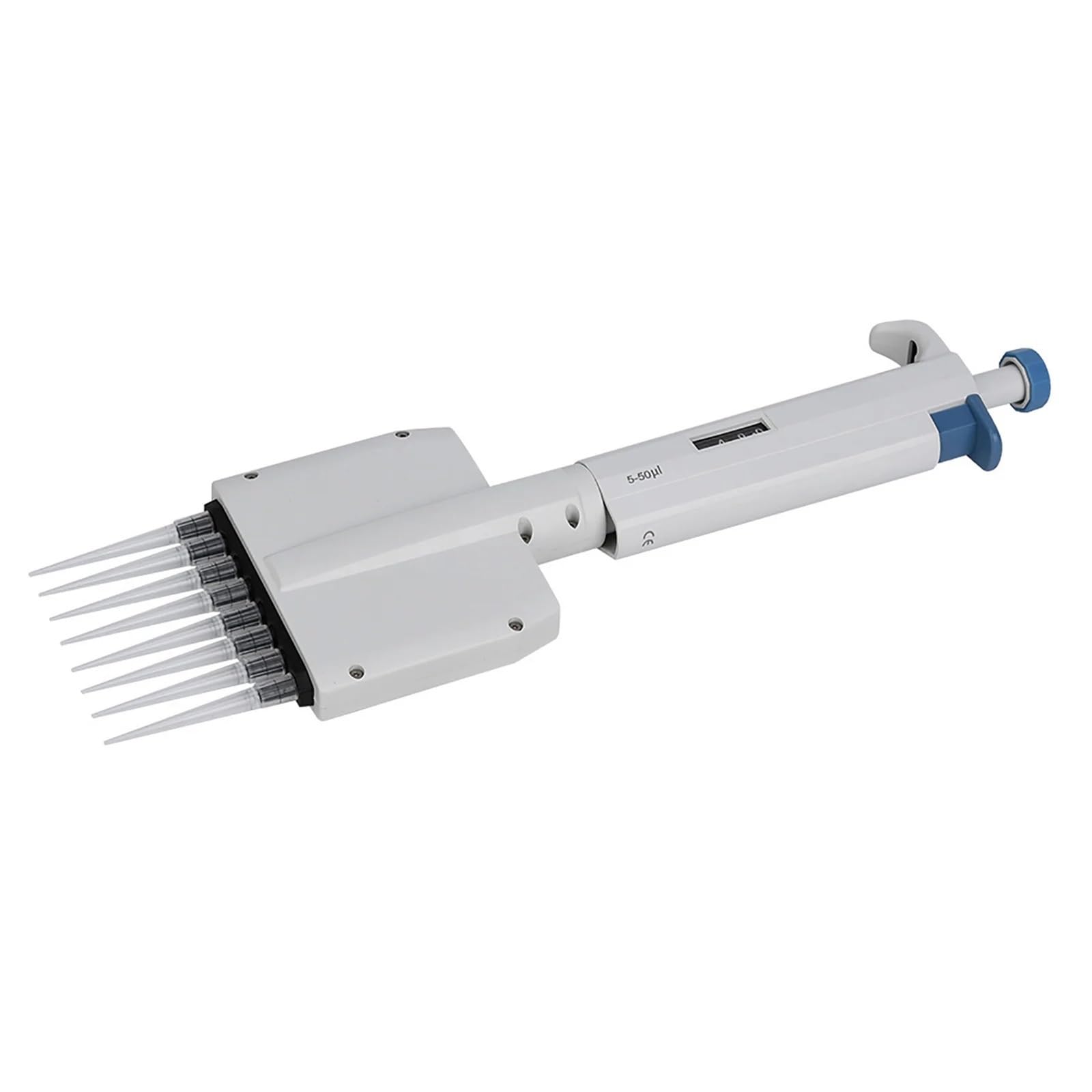 Pipette 8-Kanal 5-50μl Variables Volumen Manuell einstellbare mechanische Pipette Pipette Pipette Laborwerkzeug Pipette