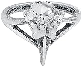 Gothic Alchemy Gothic Rabeschadel Kleiner Ring Frauen Ring silberfarben M Hartzinn Gothic