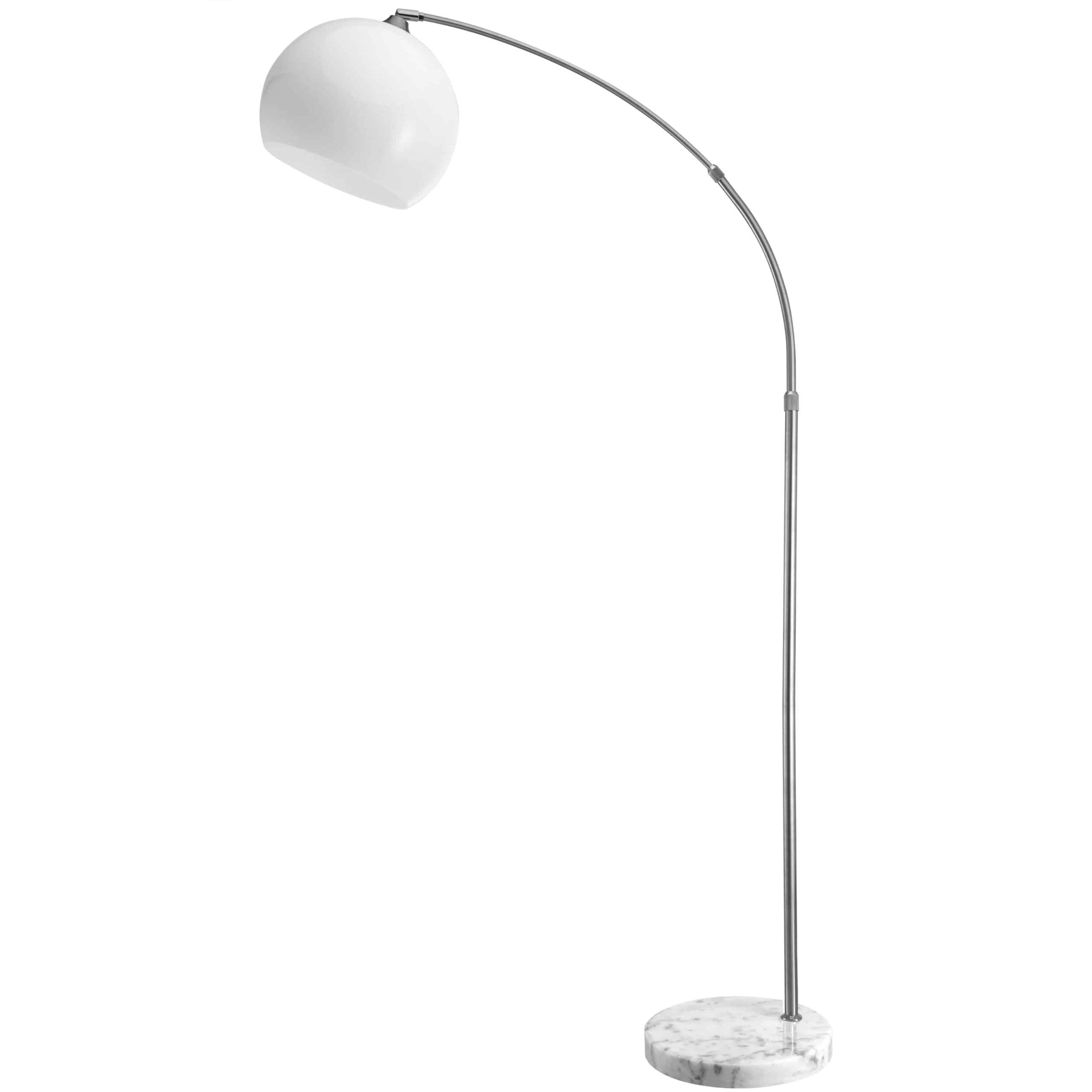 MONZANA® Lámpara de Pie Salon Vintage con Interruptor Forma de Arco Altura regulable 190-​210cm Base de Mármol