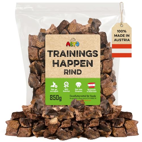 Alto-Petfood 1000g getrocknete Rinderlunge für Hunde - Würfel | fettarm | Naturkauartikel, Kausnack, Hundesnack, Kauartikel, Rind, Lunge
