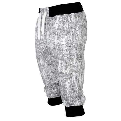 Southpole Men's Jogger Capri Pants All Over Acid Washed Patterns