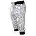 Southpole Men's Jogger Capri Pants All Over Acid Washed Patterns