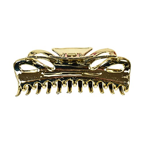 Pinza de cabello de moda de 5 pulgadas para mujer - Dorada miniatura 1