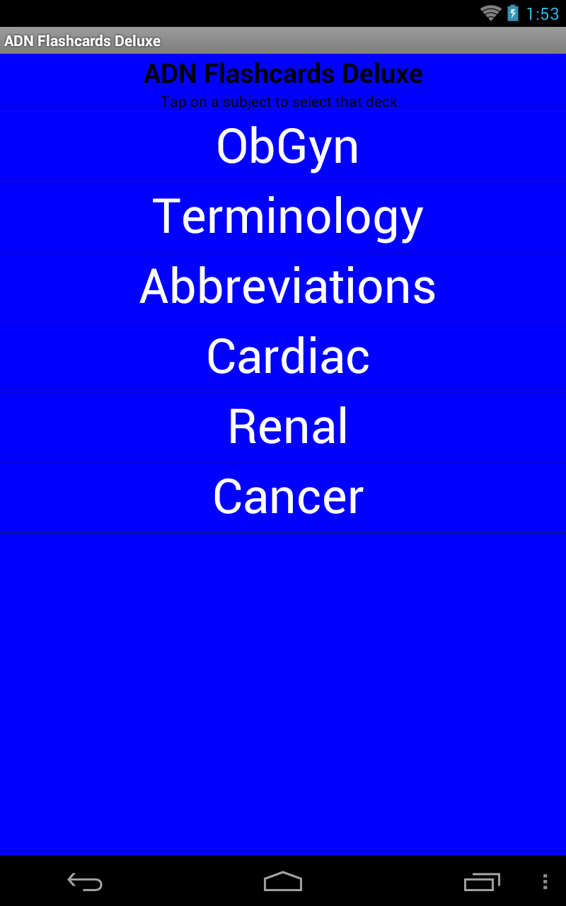 ADN Flashcards Deluxe App on Amazon Appstore