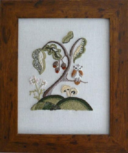 Woodland Owl Crewel Embroidery Kit