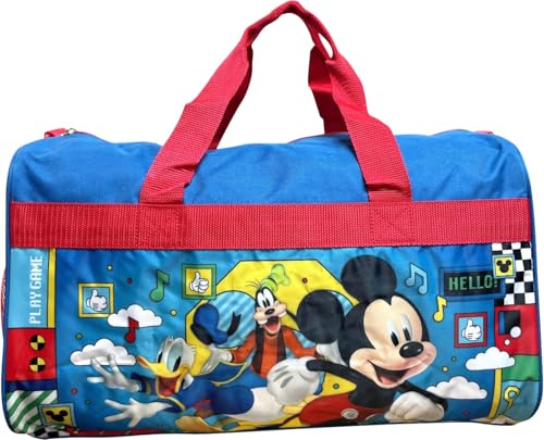 Ruz 18 Inch Kids Duffel Bag Overnight Carry-On Travel And Sports Bag (Mickey Mouse)