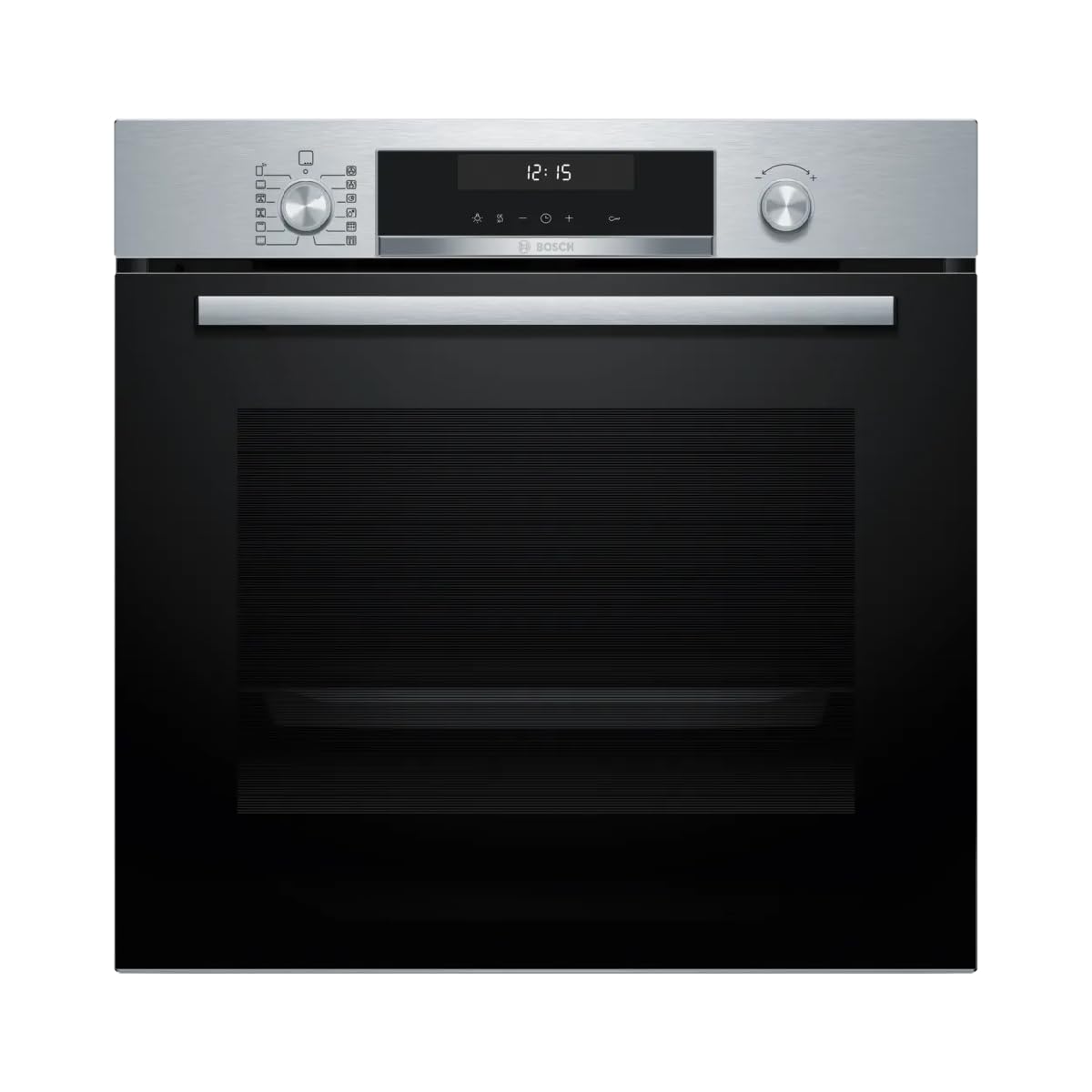Bosch - Forno multifunzione pirolitico, 60 cm. Larghezza serie 6, Home Connect, 3D Hotair, autopulente, comandi nascosti, Nergo, HBG578ES7