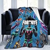 Game Blanket Cartoon Throw Blanket Ultra-Soft Blanket for Couch Bed Living Room Bedroom Car 50'X40'