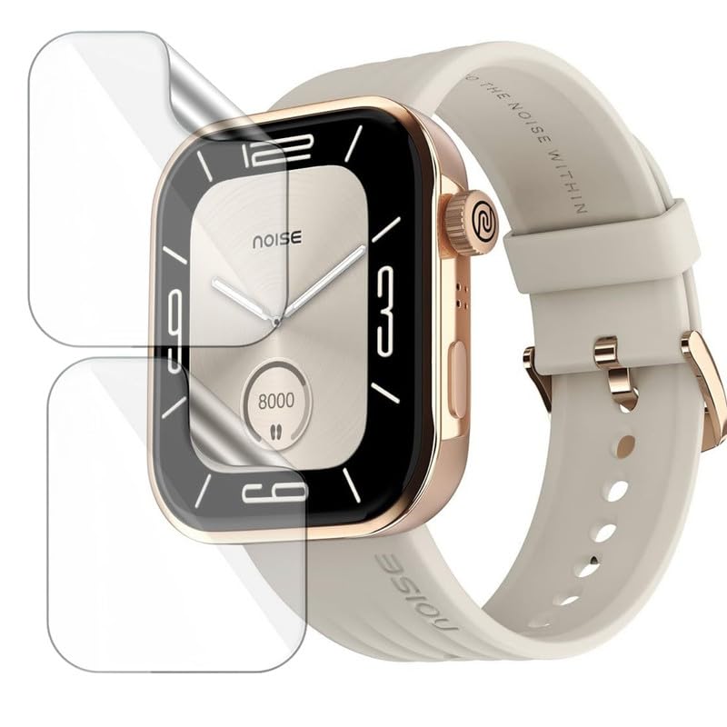 Image of 2 Pack| Smartwatch Screen Protector for Noise ColorFit Pro 5 |1.85 inch| | Flexible TPU Film, 9H Scratch Resistant, Bubble Free Installation - Not Tempered Glass