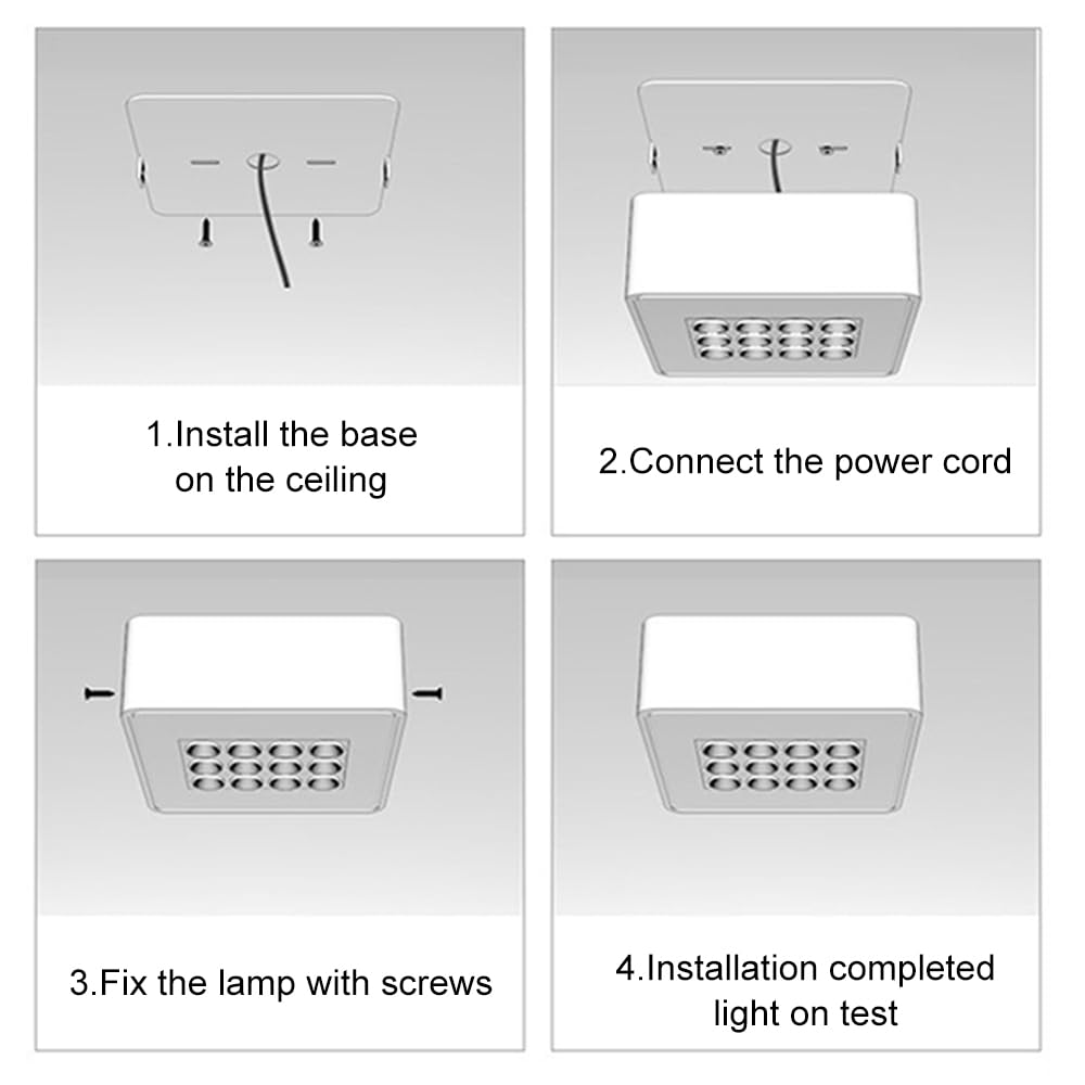 Faretti da incasso, faretti da soffitto, faretti da soffitto moderni, faretti da soffitto quadrati a LED da 12 W, faretti da soffitto minimalisti da incasso, illuminazione d'accento, luci da soffitto