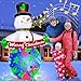 zukakii 7FT Christmas Inflatables Decorations with Built-in Music & 360° Rotation Colorful Projector LED Light Snowman Christmas Blow Up Yard Decorations Indoor Outdoor Christmas Decorations Decor