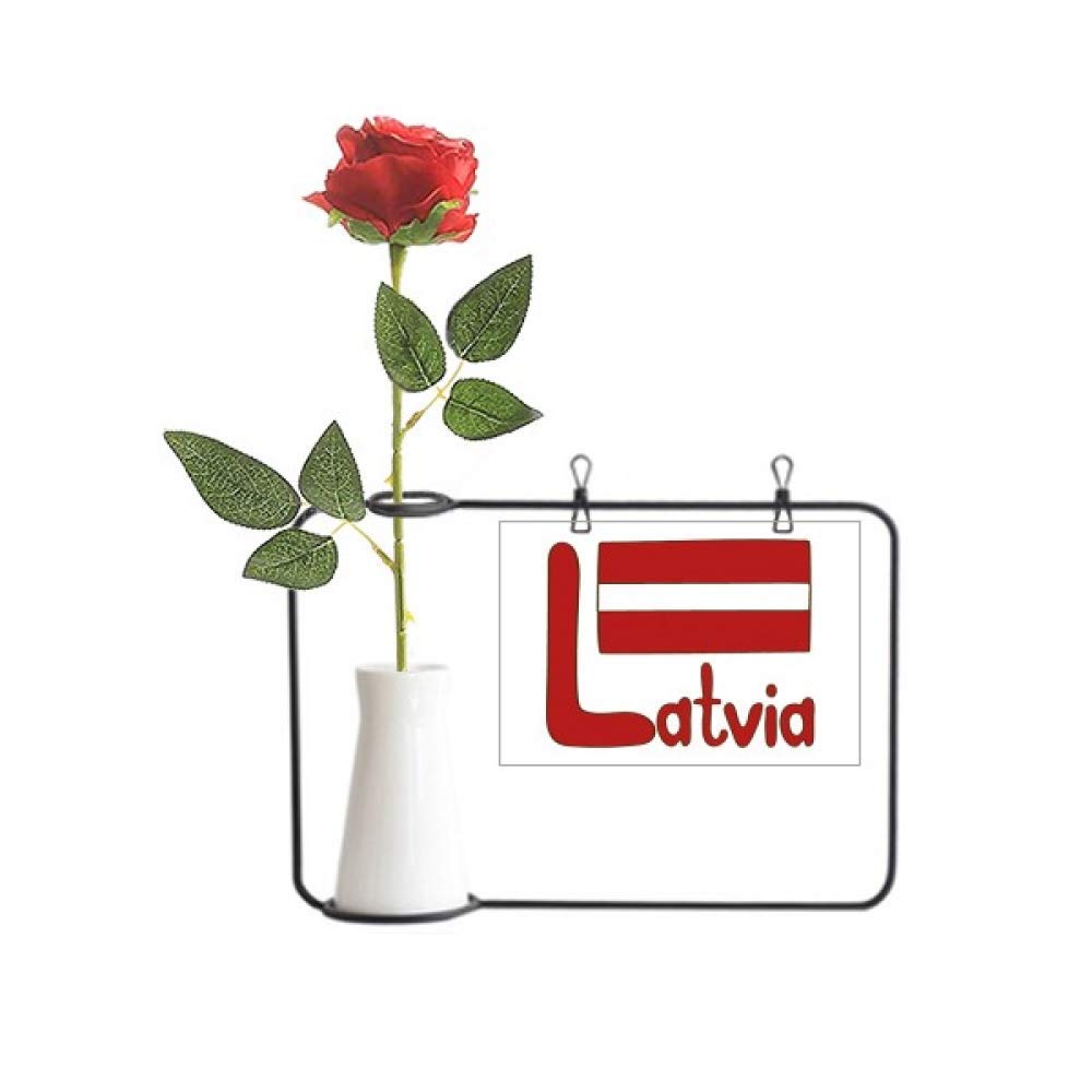 Rose artificielle Lettonie rouge pour exprimer votre attachement