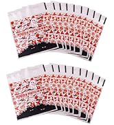Halloween Clear Cellophane Bags, 100Pcs Halloween Self Adhesive Cellophane Cookie Bag,Small Hallo...