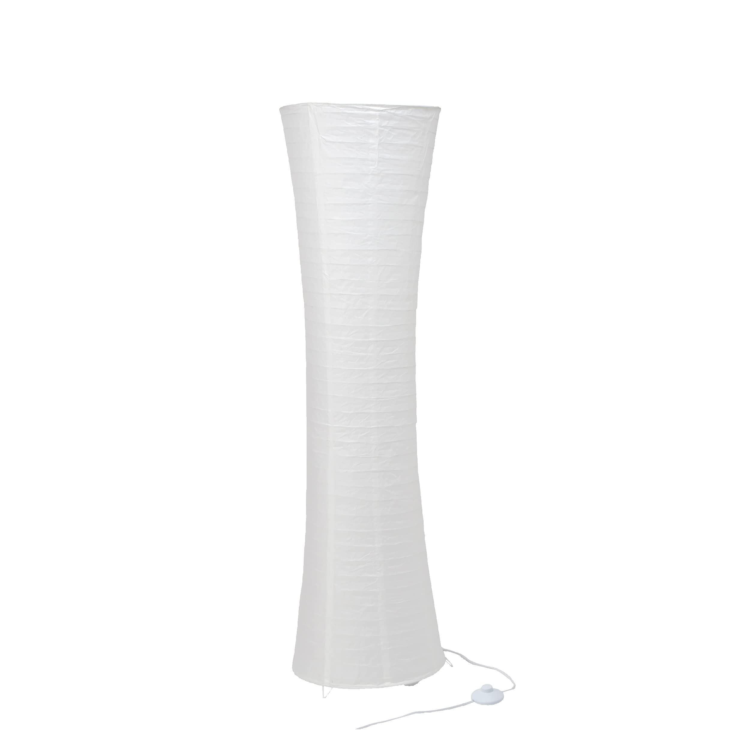 Lampada da terra beige 170 cm con paralume in carta di riso, 3 portalampade E14, interruttore a pedale – ComfortXL | Leroy Merlin