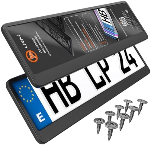 Portamatriculas Coche 520x110 mm - Soporte Matricula [2 uds.] - c...