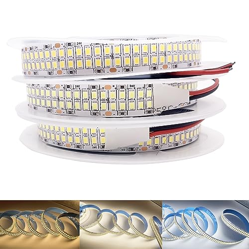 Tira LED Doble Fila 12V 480 LEDs/m Blanco 4000K 5m miniatura 2