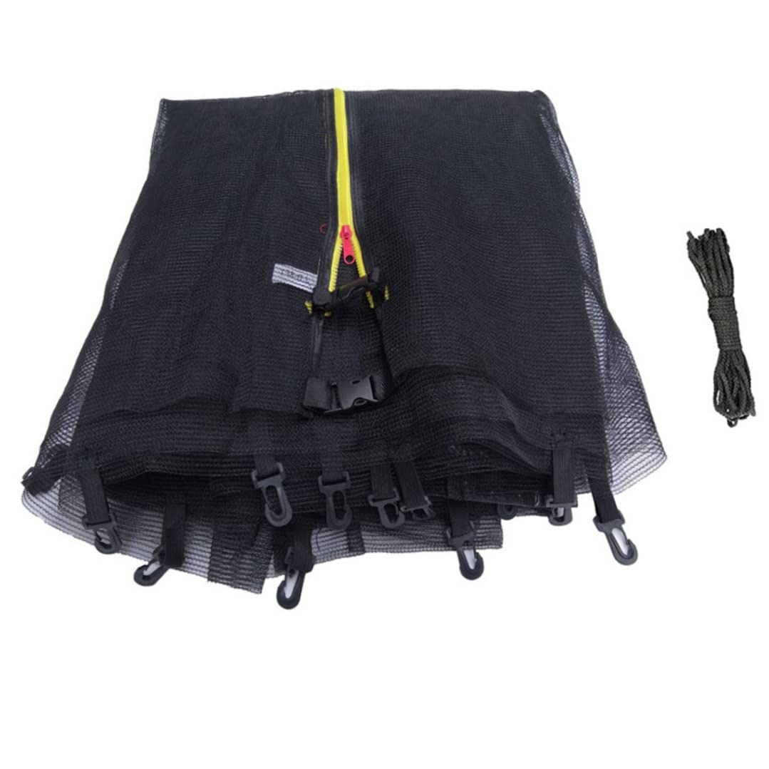 Cndiyald Neta de Seguridad del trampolín Neta de Seguridad del trampolín Recinto de trampolín Nets Seguros compatibles con Marcos Redondos para Marcos Redondos Negros