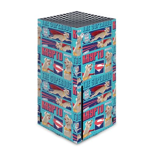 Protection vinyle Xbox Series X sans résidus autocollant DC League de Super Pets