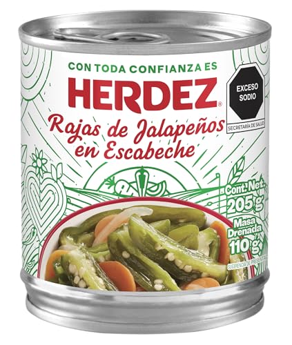 HERDEZ RAJAS DE JALAPEÑO EN ESCABECHE 205 GR