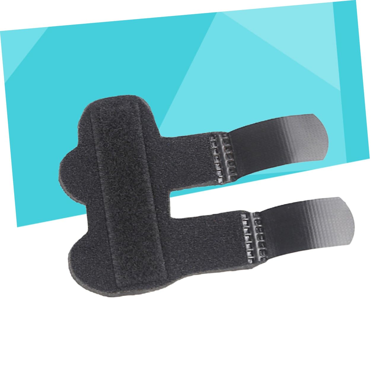 HOODANCOS 1Pc Adjustable Finger Support Brace for Fracture Comfortable Splint Holder for All Finger for Relief Stabilization and Daily Use Black