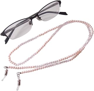 Manbhar Gems - Pearl Eyeglass Chain, Pink Crystal Beaded Glasses Strap Lanyard Holder for Sunglass Women Girl Price In India