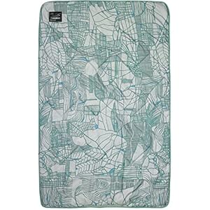 Therm-a-Rest Juno Insulated Camping and Backpacking Blanket, Sage Nature Grid Print