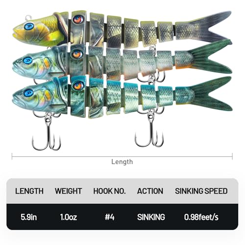 Image of Handing Multi-Jointed Swimbait Fishing Lures Swimbait Fishing Lures