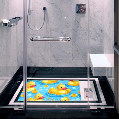 Tapis de bain antidérapant canard en PVC extra long - 7