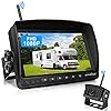 URVOLAX draadloze achteruitrijcamera digitale bestelwagen achteruitrijcamera-set, 7 ” monitor en parkeercamera IP69…