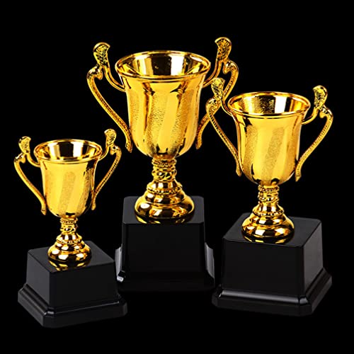 Abaodam Mini Prêmio Troféu Copos de Troféu de Ouro de Plástico Vencedor Do Primeiro Lugar Copo de Pr