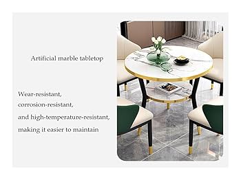 【ゆいぽん】【独自配送可能◎東京】ホワイト大理石風テーブルとチェアセット ゆいぽん様専用】【独自配送可能◎東京】ホワイト大理石風