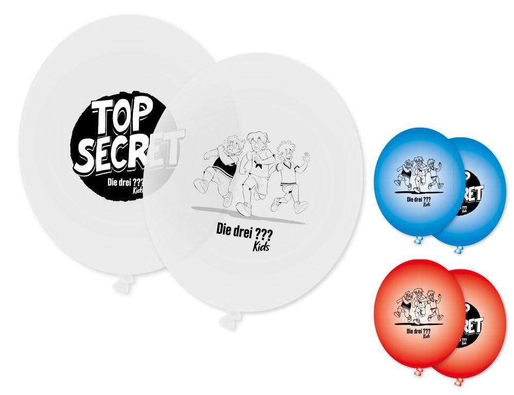 78-teiliges Party-Set - Drei Fragezeichen ??? Kids - Detektive - für 8 Kinder