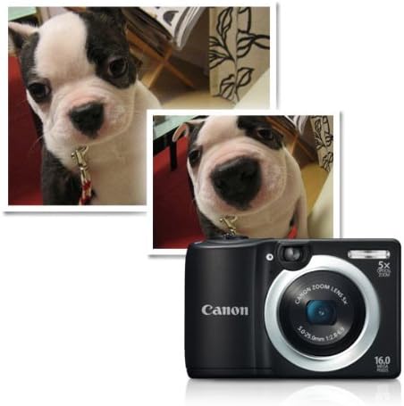 Canon PowerShot A1400 16.0 MP Digital Camera with 5x Digital Image Stabilized Zoom 28mm Wide-Angle Lens and 720p HD Video Recording (Black) (OLD MODEL)