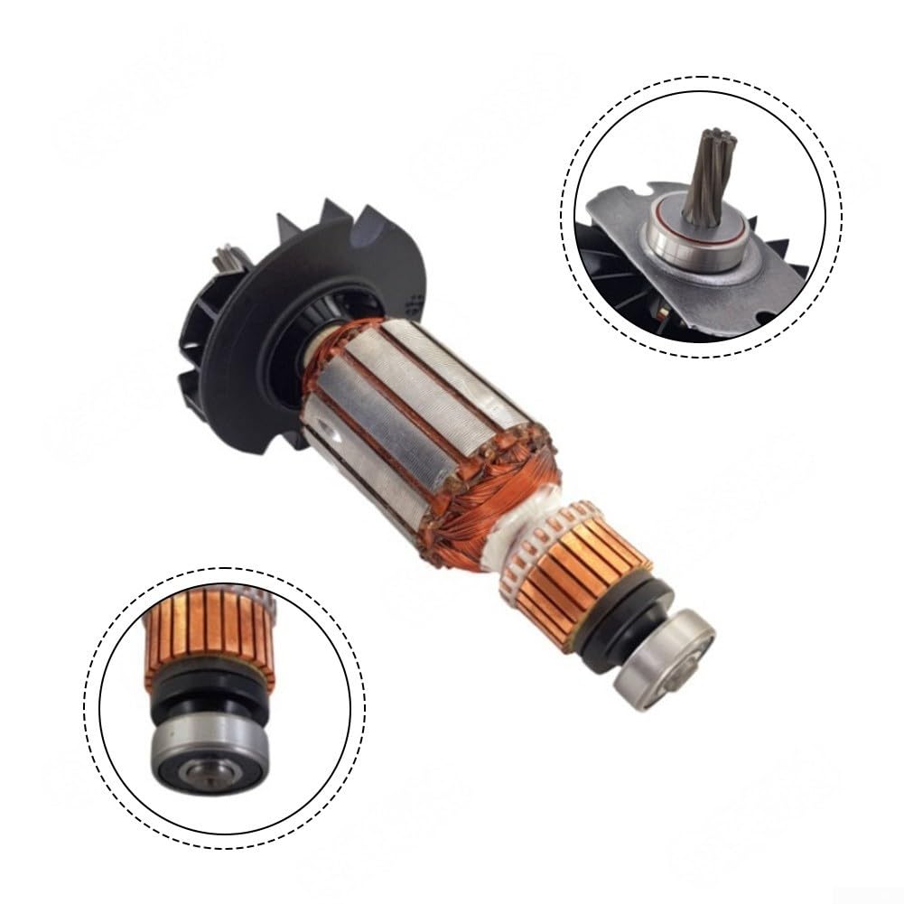 Rotor de martillo eléctrico para 1619P13450 230V 2-24 GBH240, pieza de repuesto de armadura compatible con herramienta eléctrica, componente de motor de repuesto