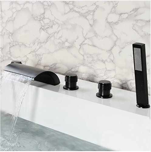 Robinet de baignoire avec douchette à main 5 trous Gowe pour salle de bain