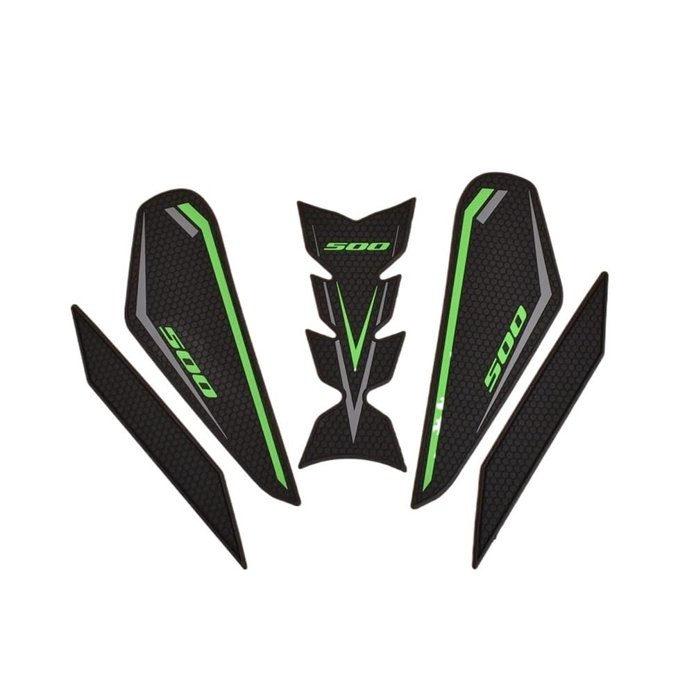 Fgjryedxj A-Green Motorcycle Fuel Tank Pads For Ka&Wasaki Z500 Ninja500 Tank Traction Side Pad For Ni&Nja Z 500 Se 2024 2025 Stickers