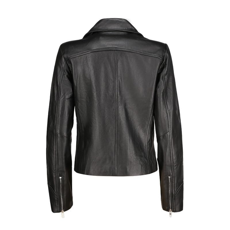 Soft Leather Motorcycle Jacket Women - Slim Leather Biker Jacket for Women3