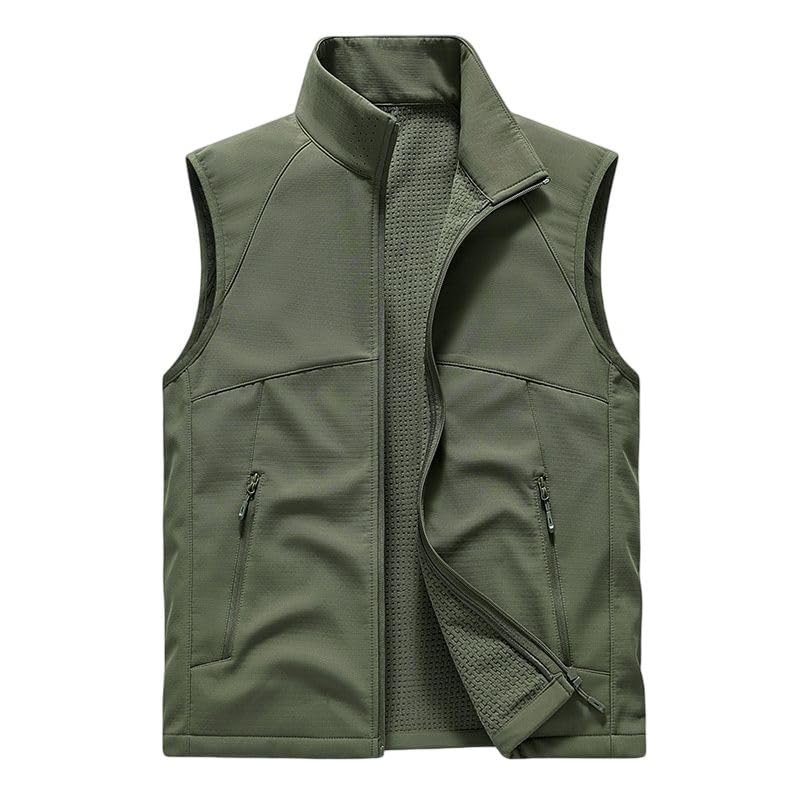 Chaleco softshell para hombre con cuello alto y bolsillos 3