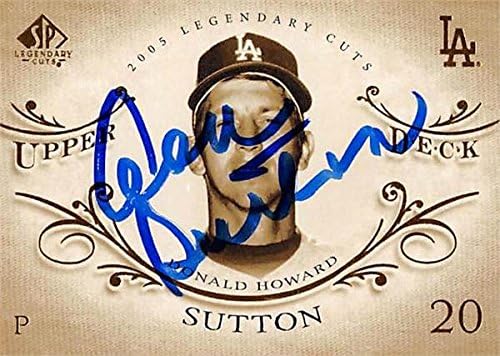 Don Sutton autographed baseball card (Los Angeles Dodgers) 2005 Upper Deck Legendary Cuts #19