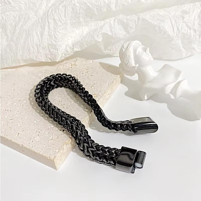 Image of Nakabh Cuban 8 inch Stainless Steel Bracelet for Men Boys