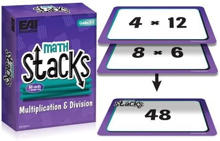 Math Stacks Multiplication & Division Game: Grades 3-5
