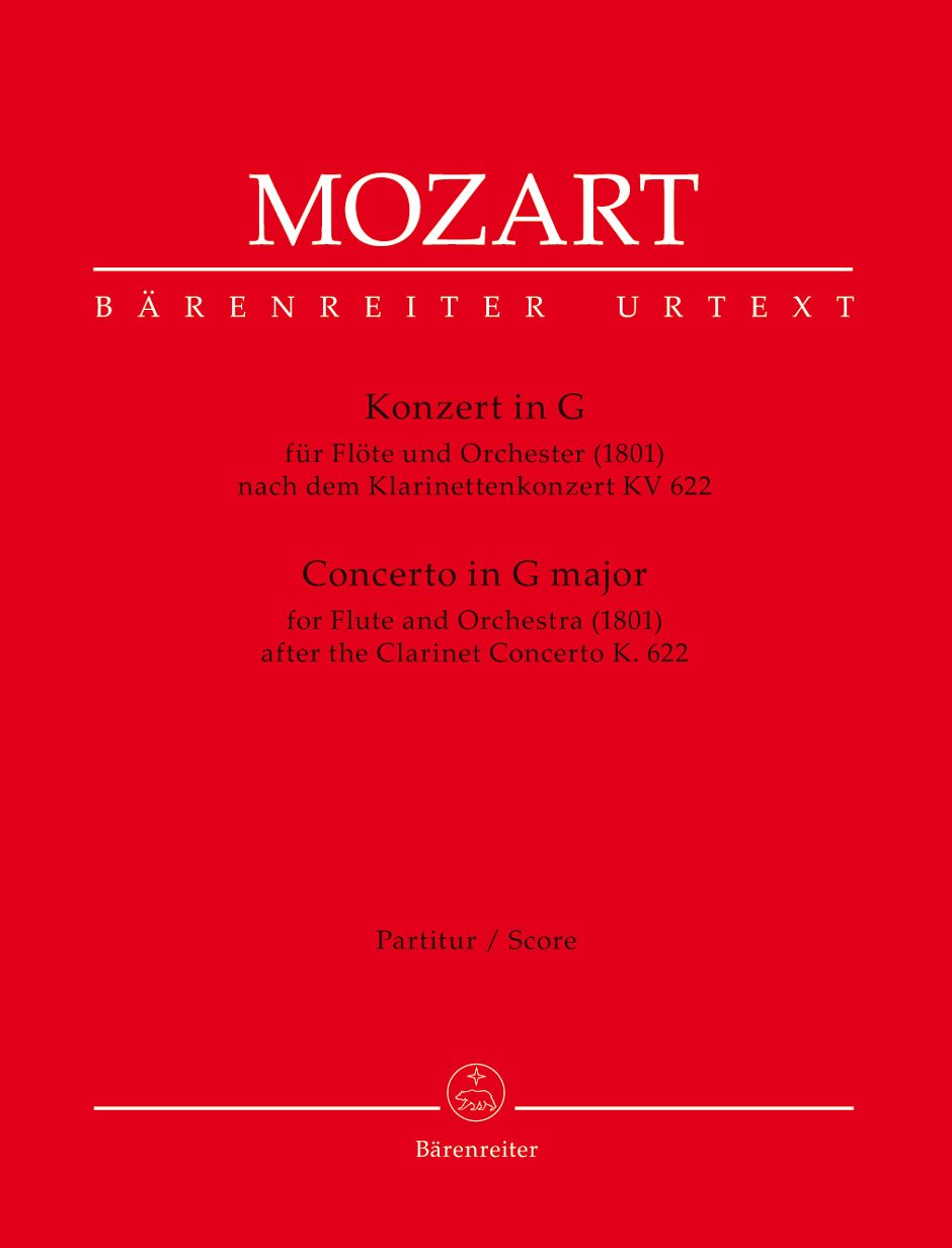 Konzert G-Dur Nach KV 622 Klar Orch. Flöte, Orchester