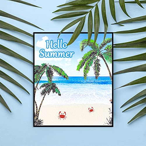 Alibbon Coconut Tree Clear Stamps For Card Making And Photo Album Decorations, Summer Tree Stamps, Palm Tree Transparent Silicone Stamps For Crafting And Diy Scrapbooking #TOP2