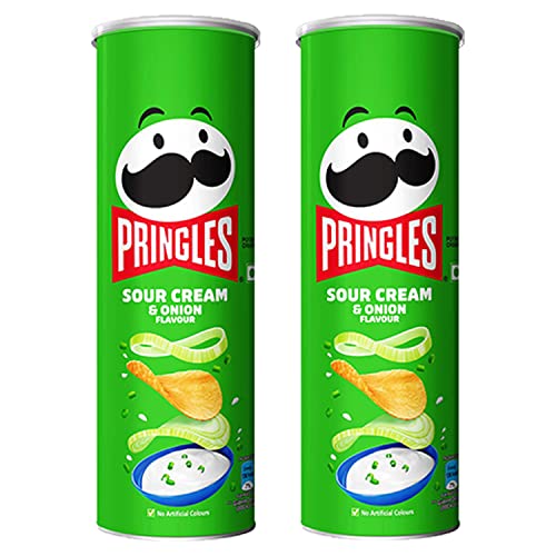 Kellogg's Pringles Sour Cream & Onion 107 g (Pack of 2) Price History