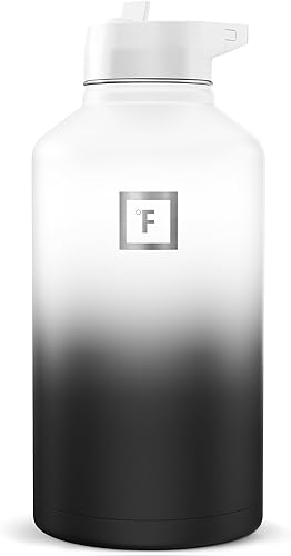 Miniatura 94 de IRON °FLASK Frasco de hidratación para acampar y senderismo con boquilla, botella de agua deportiva de acero inoxidable aislada de boca ancha, Aurora