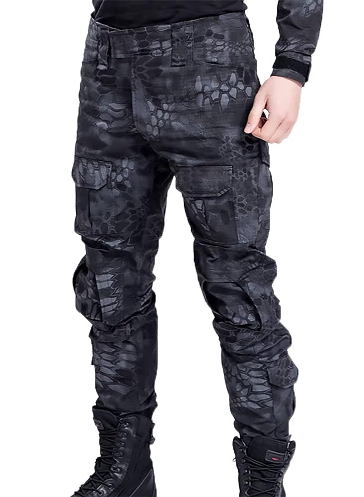Pantaloni Shooting BDU militari da combattimento con ginocchiere Typhon Kryptek TYP per Airsoft Paintball.