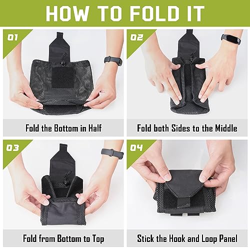 WYNEX Tactical Molle Dump Pouch,Roll-Up Drawstring Magazine Utility Pouch Folding Dump Bag - Image 7